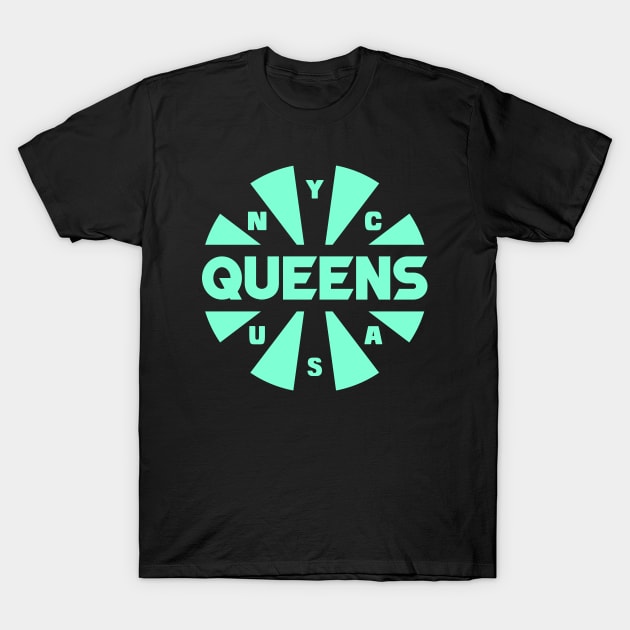 Queens NYC T-Shirt by colorsplash